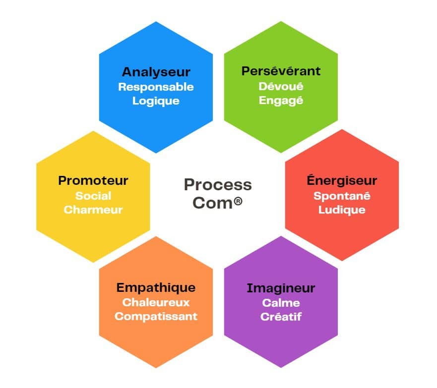 Les 6 personnalités de la Process Com - formation - développement personnel - management - ORSYS