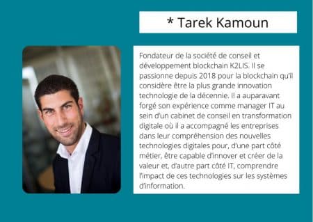 Photo et biographie de Tarek Kamoun, expert blockchain pour ORSYS