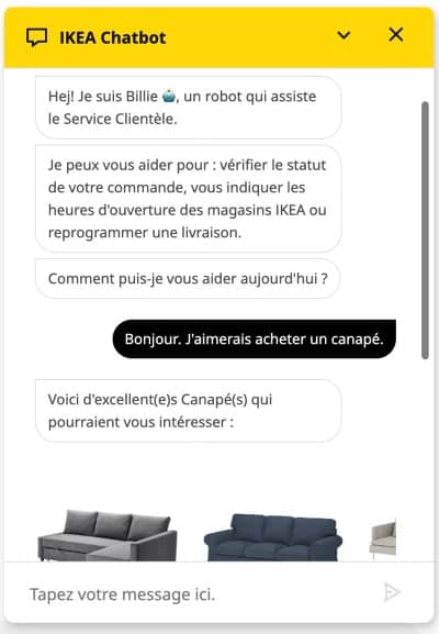 Chatbot Ikea