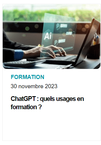 Usages de ChatGPT en formation