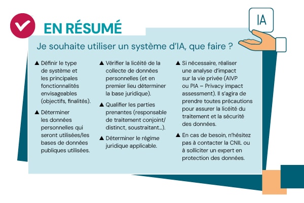 Bonnes pratiques pour utiliser un système d'Intelligence artificielle