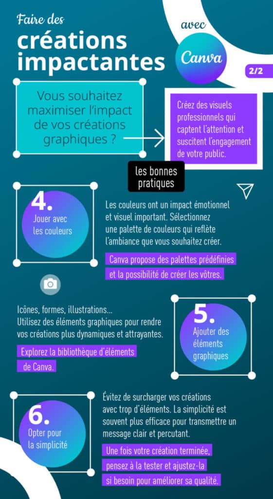 Fiche pratique techniques pour faire des créations impactantes avec Canva