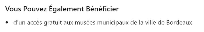 Exemple : dans une offre d’emploi de la Mairie de Bordeaux diffusée sur LinkedIn. "Vous pouvez également bénéficier..."