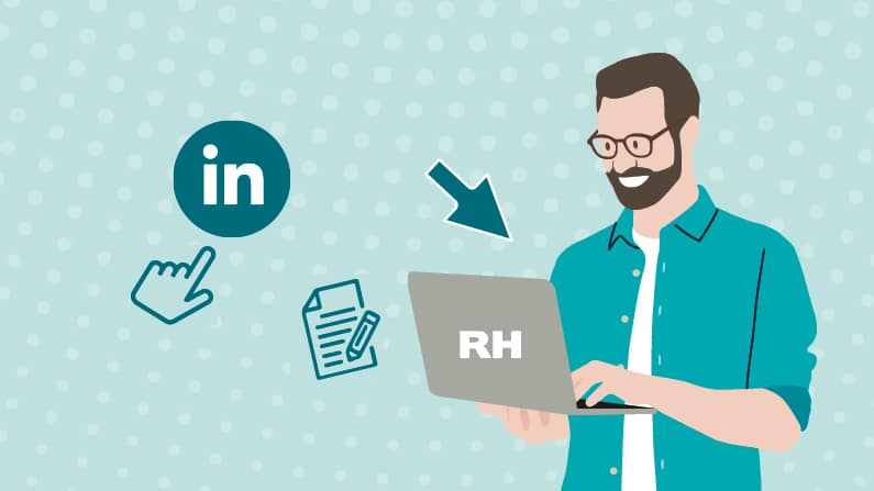 Illustration of the practical sheet - recruiting with social networks