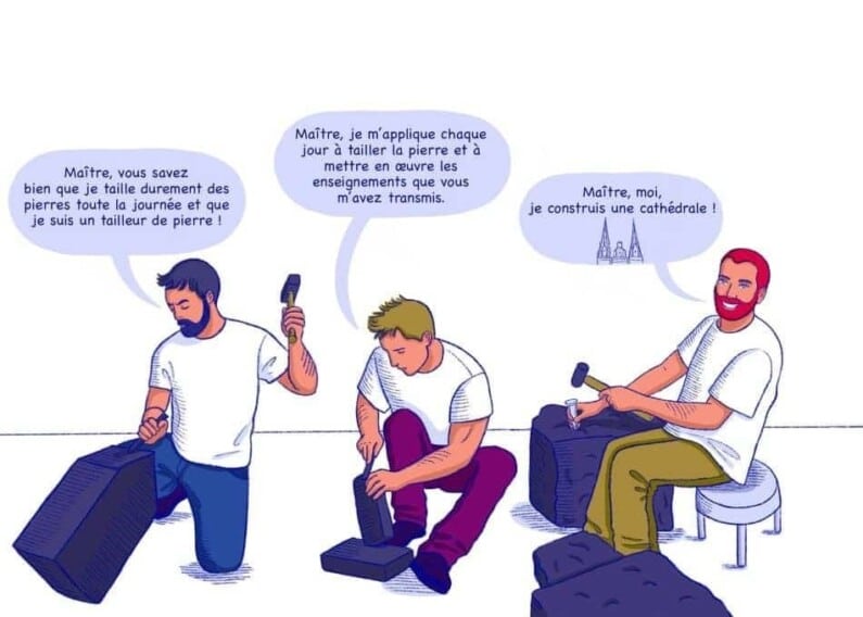 Illustratie bij het artikel Zacht beheer - Geschiedenis van de steenhouwer