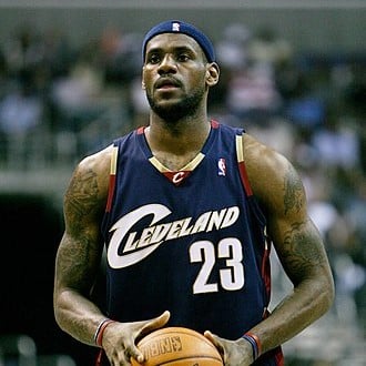 LeBron James, joueur de basket américain