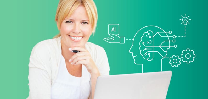 Illustratie van het webinar over AI en HR