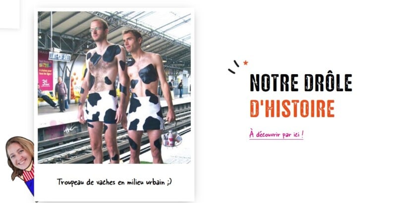 Screenshot of the Michel et Augustin website to illustrate the article on brand storytelling